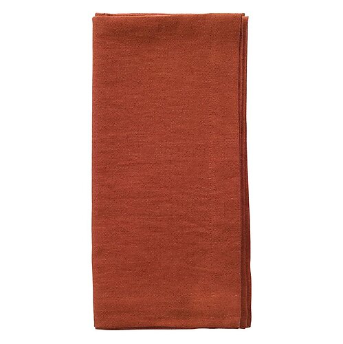 Bodrum Amalfi Burnt Orange Stonewashed Napkins - Set of 4