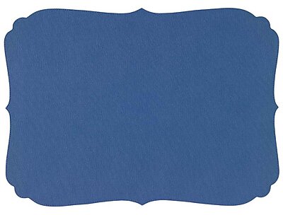 Bodrum Curly Periwinkle Blue Oblong Easy Care Placemats - Set of 4