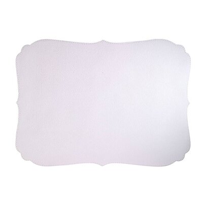 Bodrum Curly Pure White Oblong Easy Care Placemats - Set of 4