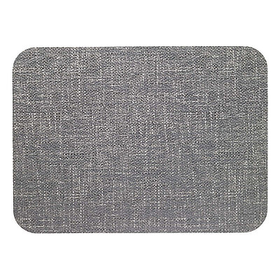 Bodrum Echo Charcoal Gray Oblong Easy Care Placemats - Set of 4