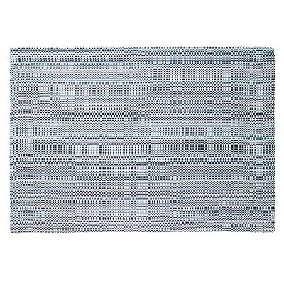 Bodrum Grid Aqua Blue Outdoor Placemats - Set of 4