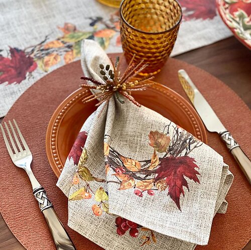 Bodrum Harvest Table Linens