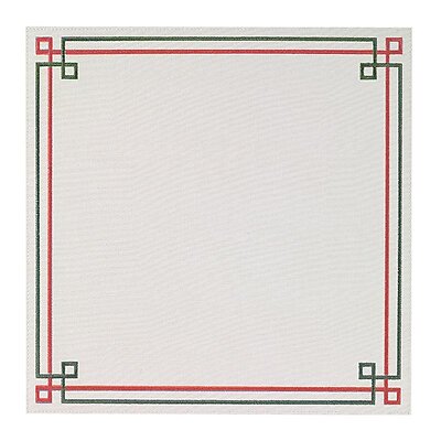 Bodrum Link Red and Green Square Easy Care Placemats - Set of 4