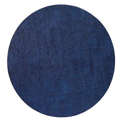 Bodrum Luster Navy Blue Round Easy Care Place Mats - Set of 4