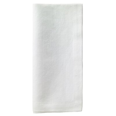 Bodrum Mykonos Pure White Stonewashed Napkins - Set of 4