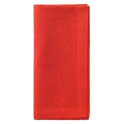 Bodrum Mykonos Tomato Red Stonewashed Napkins - Set of 4