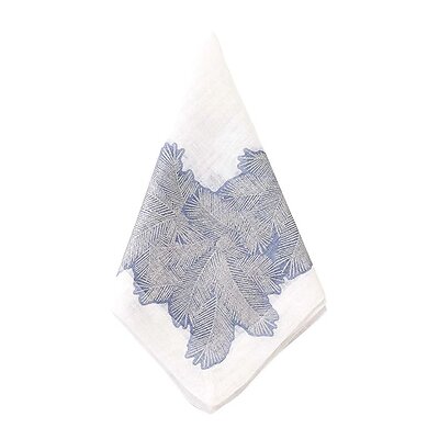 Bodrum Spruce Ice Blue Linen Napkins - Set of 4