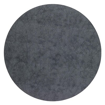 Bodrum Stingray Charcoal Grey Round Easy Care Place Mats - Set of 4