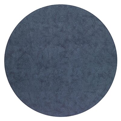 Bodrum Stingray Navy Blue Round Easy Care Place Mats - Set of 4