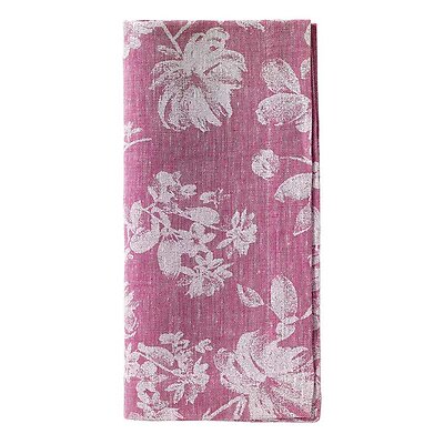 Bodrum White Bloom Berry Floral Napkins - Set of 4