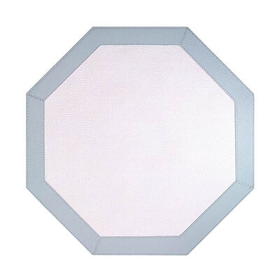 Bodrum Bordino Celadon Antique White Octagon Easy Care Place Mats - Set of 4