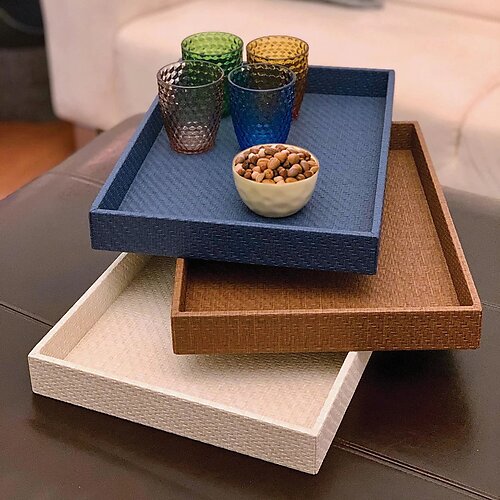 Bodrum Wicker Vinyl Trays