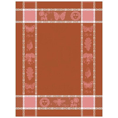 Le Jacquard Francais Botanique Pink Cotton Tea Towel