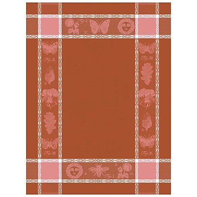 Le Jacquard Francais Botanique Pink Cotton Tea Towel