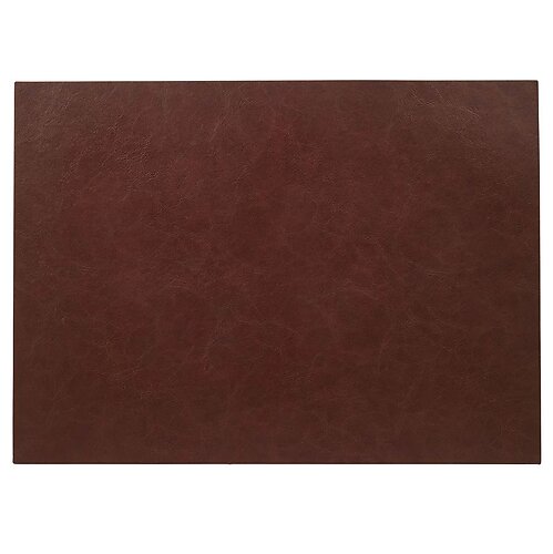 Bodrum Tanner Brown Rectangle Faux Leather Placemats - Set of 4