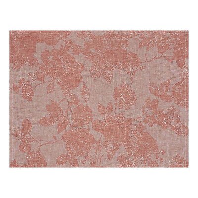 Le Jacquard Francais Casual Flower Orange Coated Linen Placemats