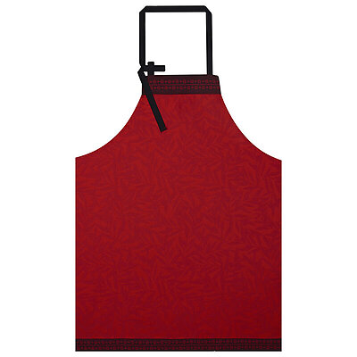 Le Jacquard Francais Cevennes Red Cotton Apron