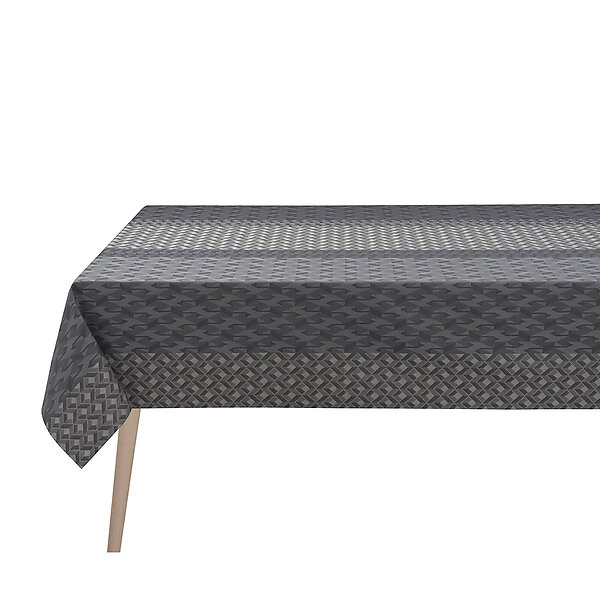 Le Jacquard Francais Caractere Grey Tablecloth