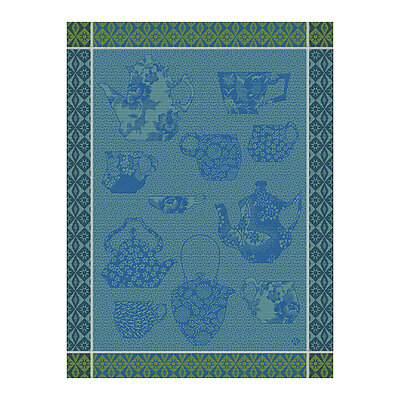 Le Jacquard Francais Comptoir du the Blue Cotton Tea Towel