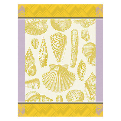 Le Jacquard Francais Coquillage Yellow Cotton Tea Towel