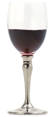 Crystal & Pewter Red Wine Glass, Match Pewter item 1061.0