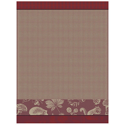 Le Jacquard Francais Dans Les Bois Red Cotton Hand Towel