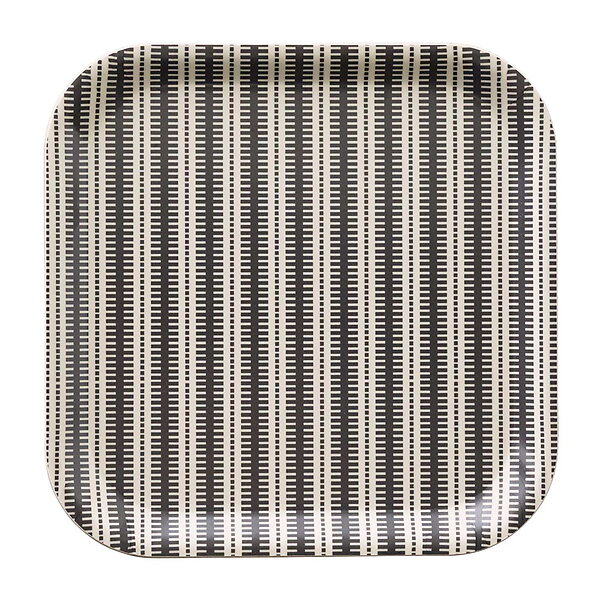 Le Jacquard Francais Dune Rayures Grey Tray, 8x8