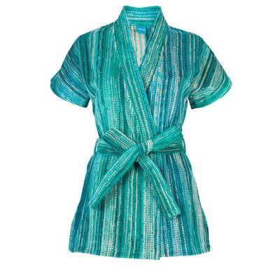 Elaiva Green Grass Kimono Beach Bath Robe