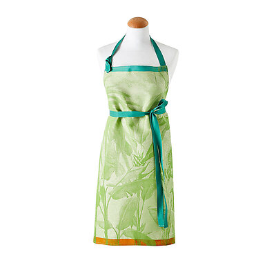 Le Jacquard Francais Equateur Green Cotton Apron