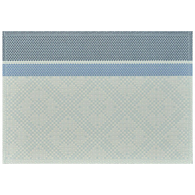 Le Jacquard Francais Essentiel Graphique Blue Coated Cotton Placemats