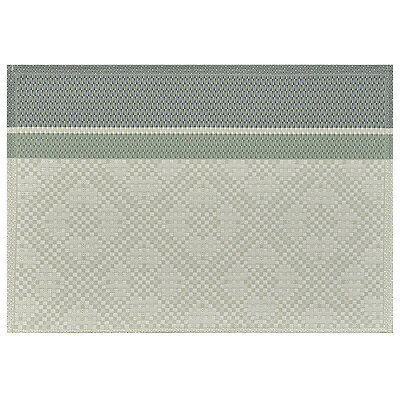 Le Jacquard Francais Essentiel Graphique Green Coated Cotton Placemats