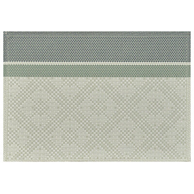 Le Jacquard Francais Essentiel Graphique Green Coated Cotton Placemats