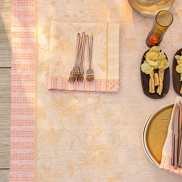 Le Jacquard Francais Ete Indien Orange