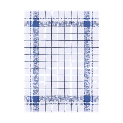 Le Jacquard Francais Fraises French Blue Cotton Tea Towel