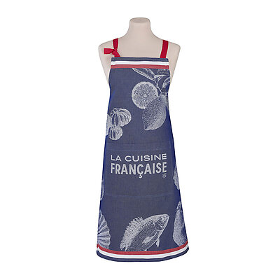 Le Jacquard Francais Gastronomie Blue Cotton Apron