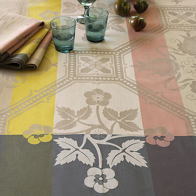 Le Jacquard Francais Hacienda Beige Cotton Table Linens