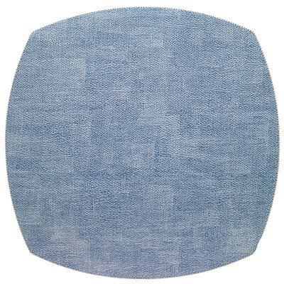 Bodrum Allure Ice Blue Elliptic Easy Care Place Mats - Set of 4