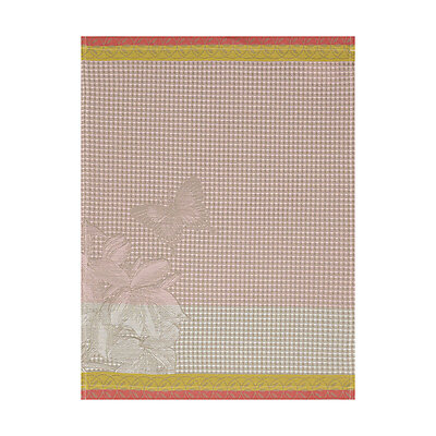 Le Jacquard Francais Jardin des Papillons Magnolia Cotton Hand Towel