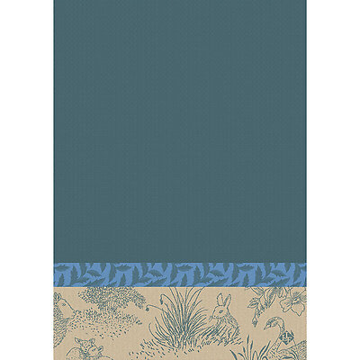 Le Jacquard Francais Josephine Blue Cotton Hand Towel