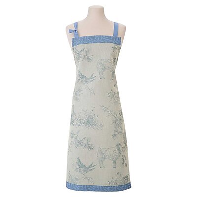 Le Jacquard Francais Josephine Blue Cotton Apron