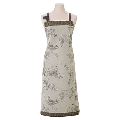 Le Jacquard Francais Josephine Grey Cotton Apron