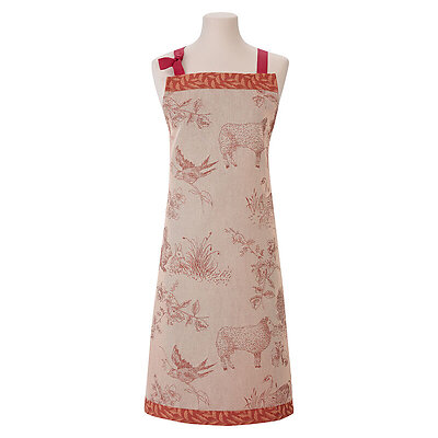 Le Jacquard Francais Josephine Red Cotton Apron