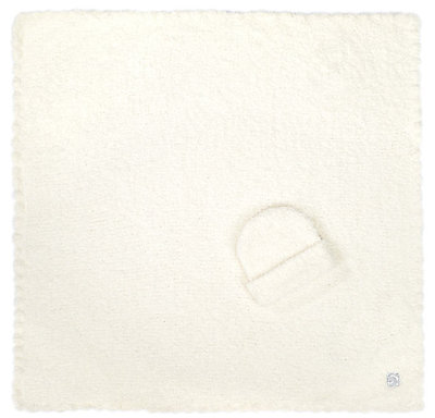 Kashwere Cream Baby Blanket with Cap