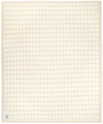 Kashwere Half Throw Blanket Houndstooth Malt and Cream