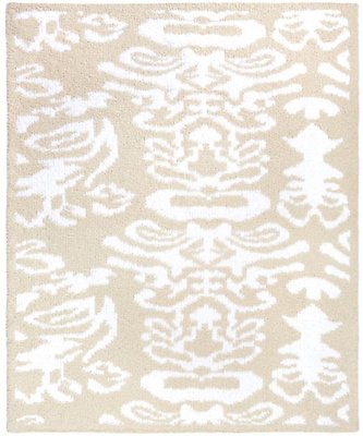 Kashwere Half Throw Blanket Damask Malt and Cream