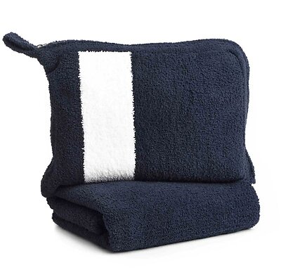 Kashwere Travel Throw Blanket Navy Blue