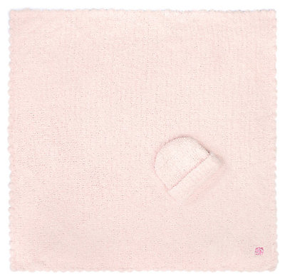 Kashwere Pink Baby Blanket with Cap