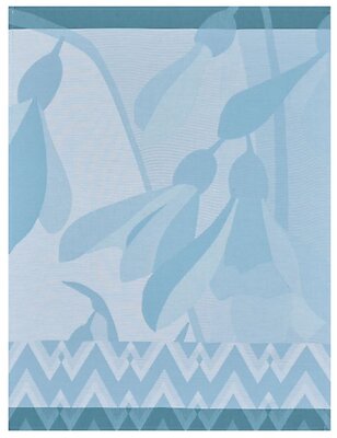 Le Jacquard Francais La Vie en Vosges Blue Cotton Tea Towel