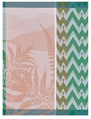 Le Jacquard Francais La Vie en Vosges Pink Cotton Tea Towel