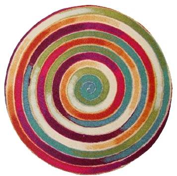 Spiral Fiesta Round Placemats: Lamontage by Liora Manne